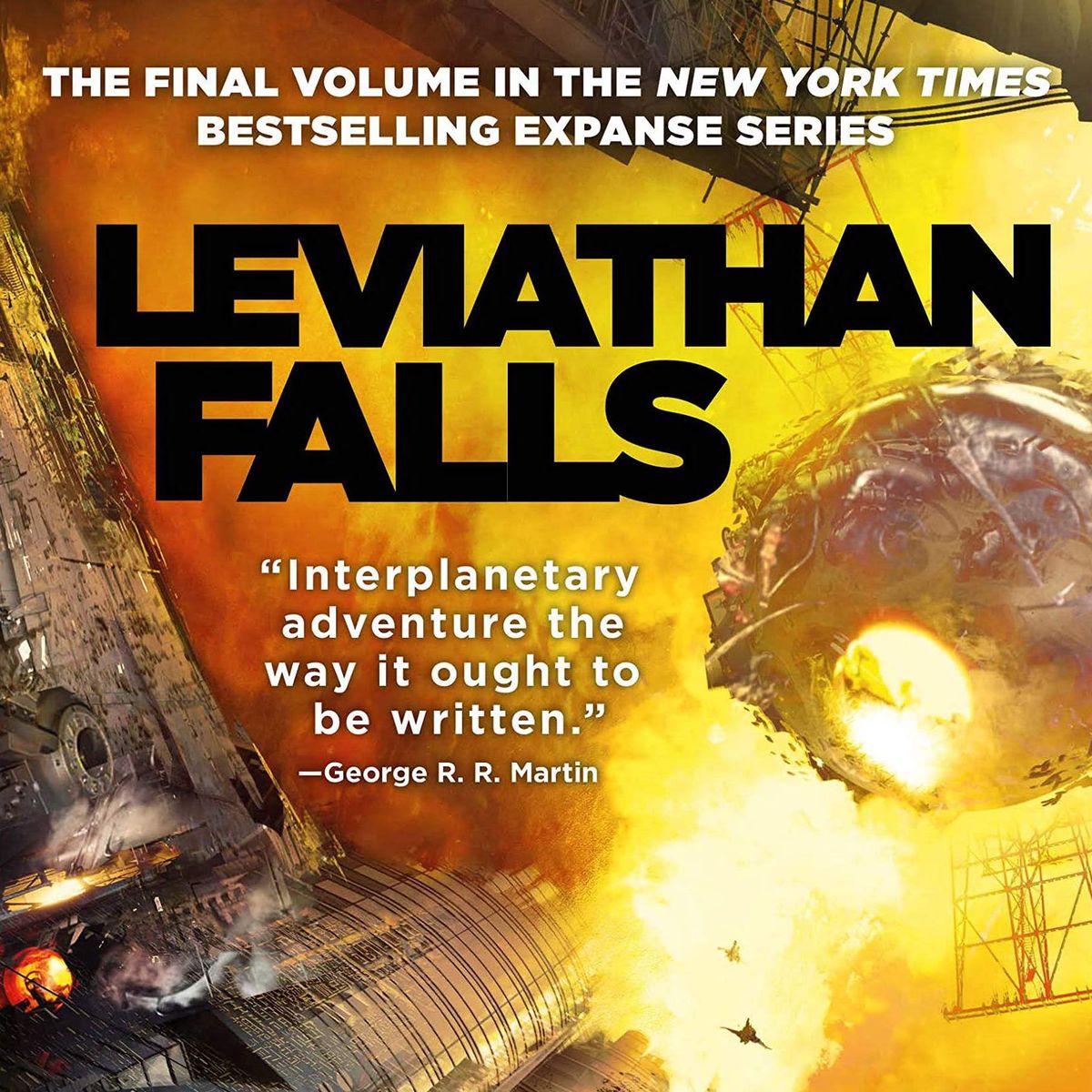 The full cover of Leviathan Falls by James S.A. Corey