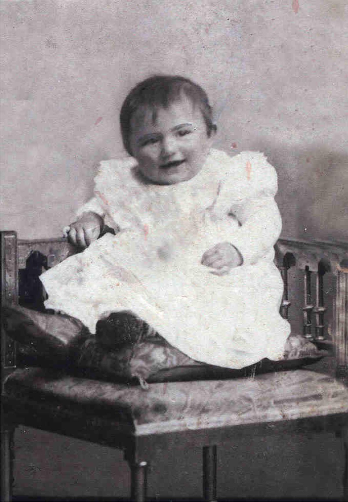 Louise Burkle Schaaf as a baby in Dietlingen, Germany.