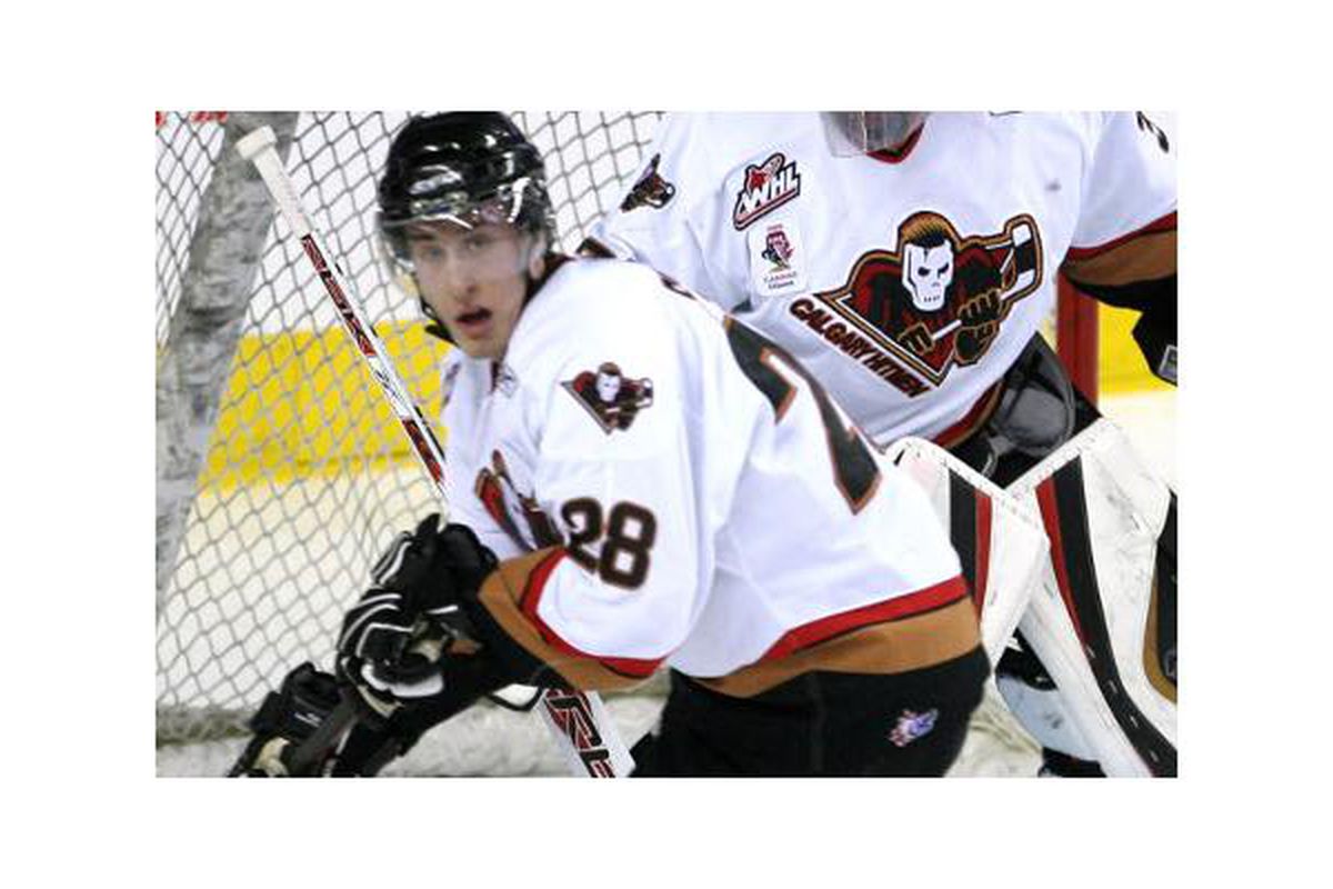 Michael Stone of the Calgary Hitmen and the Coyotes 2008 3rd round pick.