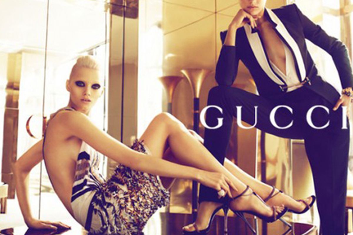 A shot from Gucci's spring 2012 ad campaign via <a href="http://art8amby.wordpress.com/2011/12/23/gucci-spring-summer-2012-ad-campaign/">art8amby</a>