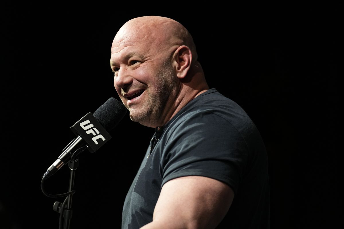 UFC President Dana White at the UFC 272 press conference early this month. 