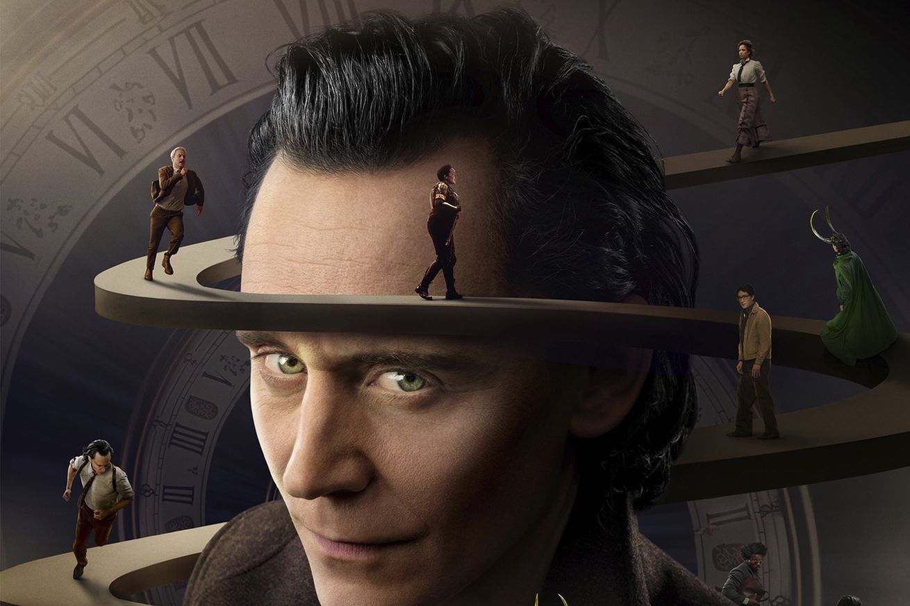 A close-up shot of the season 2 poster for Loki on Disney Plus.