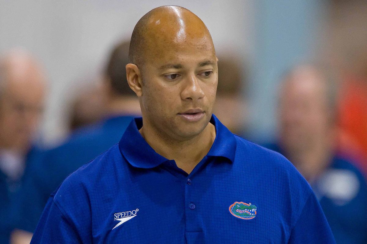 Apologies, but this picture of Anthony Nesty is literally the only result I have for "Florida Gators swimming" that isn't of a female swimmer.