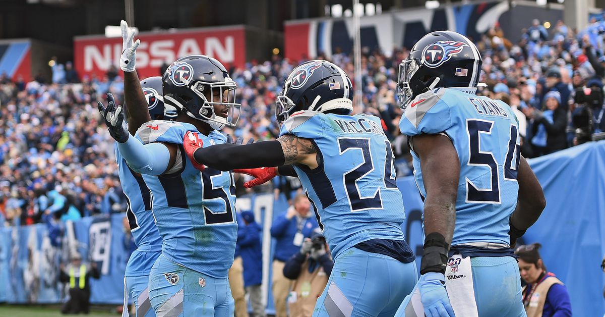 Titans light blue jersey, light blue pants and navy socks Browns - Music  City Miracles