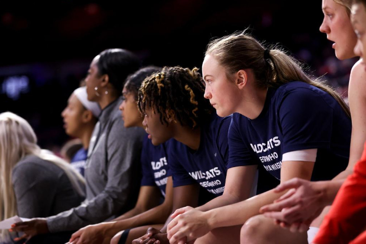 The Arizona bench during Arizona women’s basketball’s game vs Long Beach State on Nov. 20, 2022 at McKale Center.