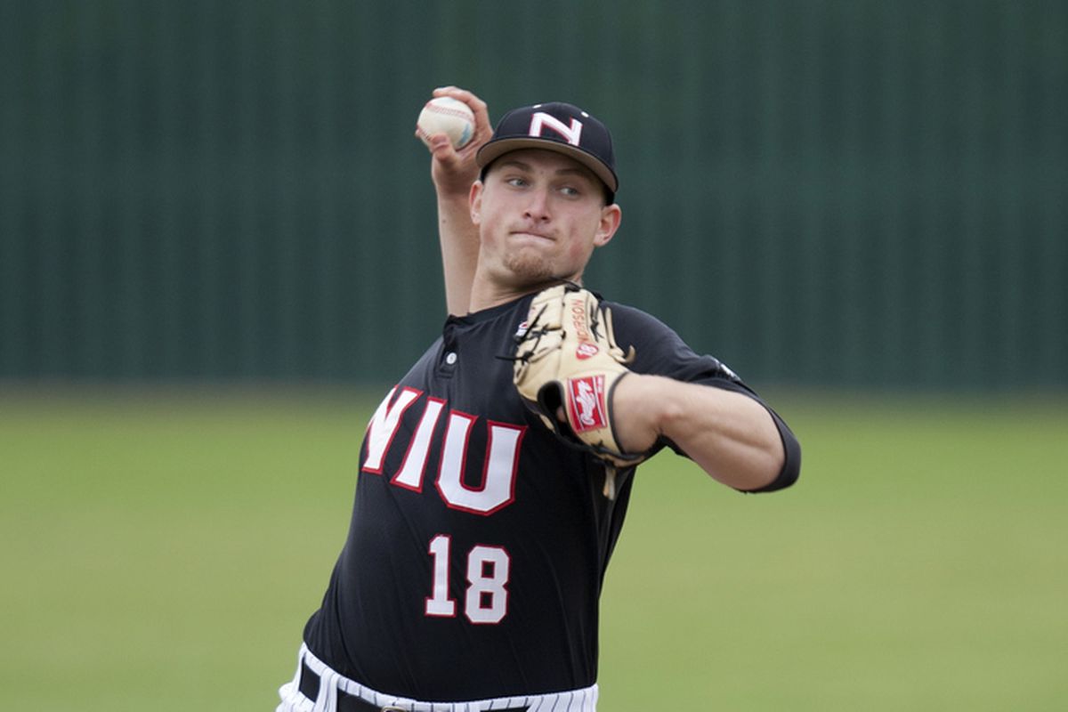 Eli Anderson now has 200 strikeouts as a Huskie, helped win series over Akron.