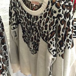 Leopard sweater, $60
