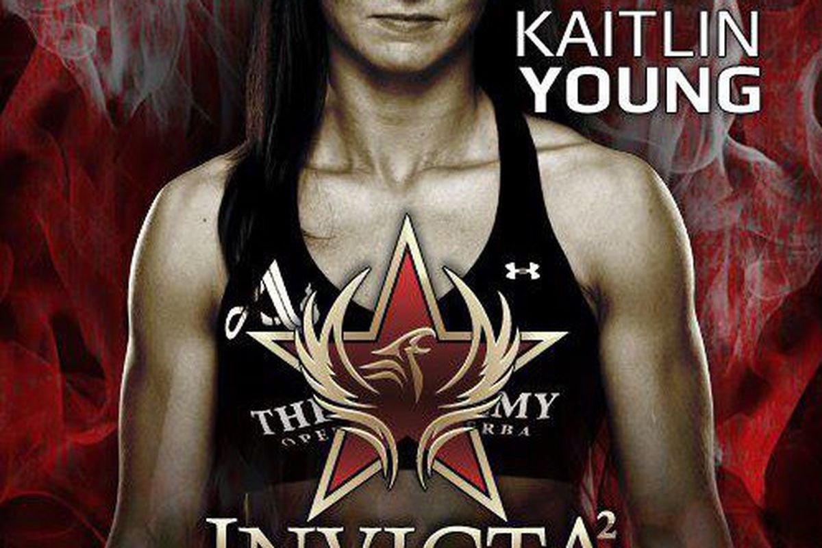 Post of Invicta FC 2's Kaitlin Young via Esther Lin. 