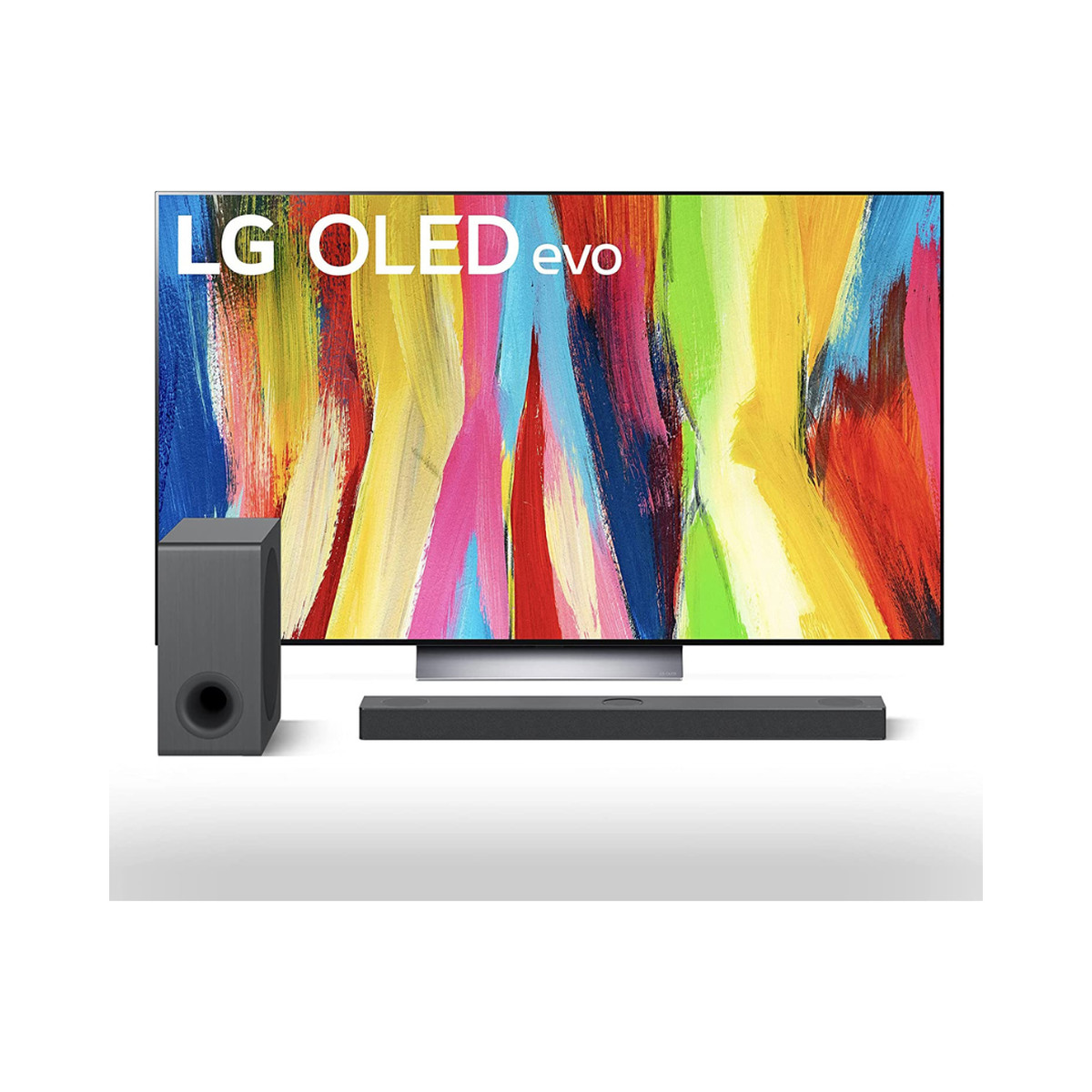 LG 55-Inch C2 Series TV With Soundbar