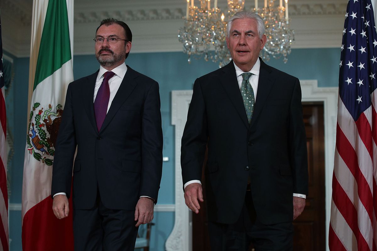 Secretary Of State Tillerson Meets With Mexican Foreign Secretary Luis Videgaray
