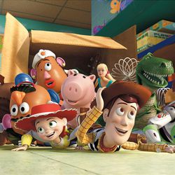 This film image shows the characters of "Toy Story 3"