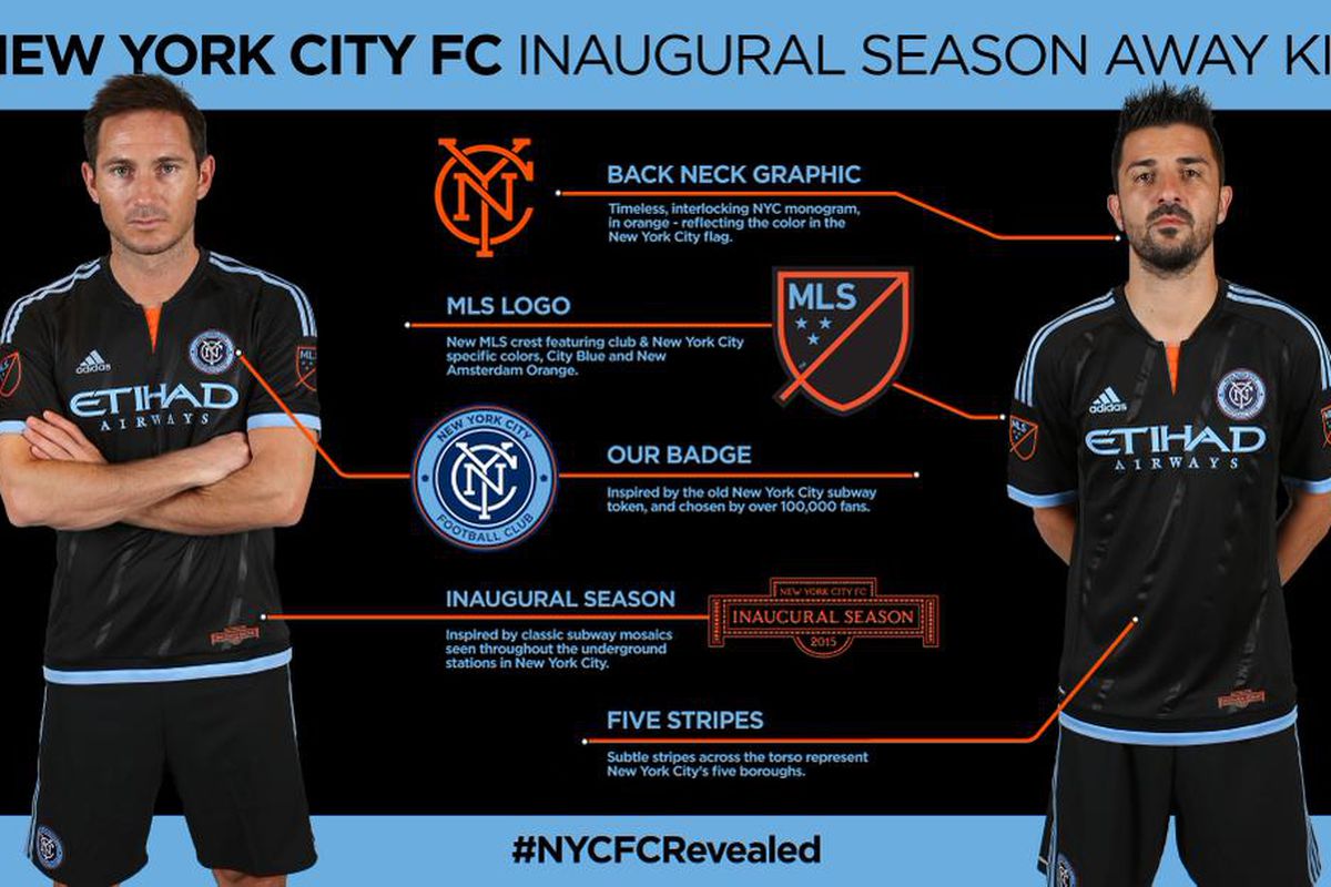 The New York City FC away jersey