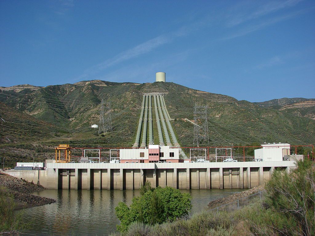 A pumped-hydro energy facility just outside Los Angeles.