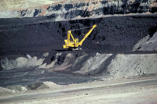 A Wyoming coal strip mine.