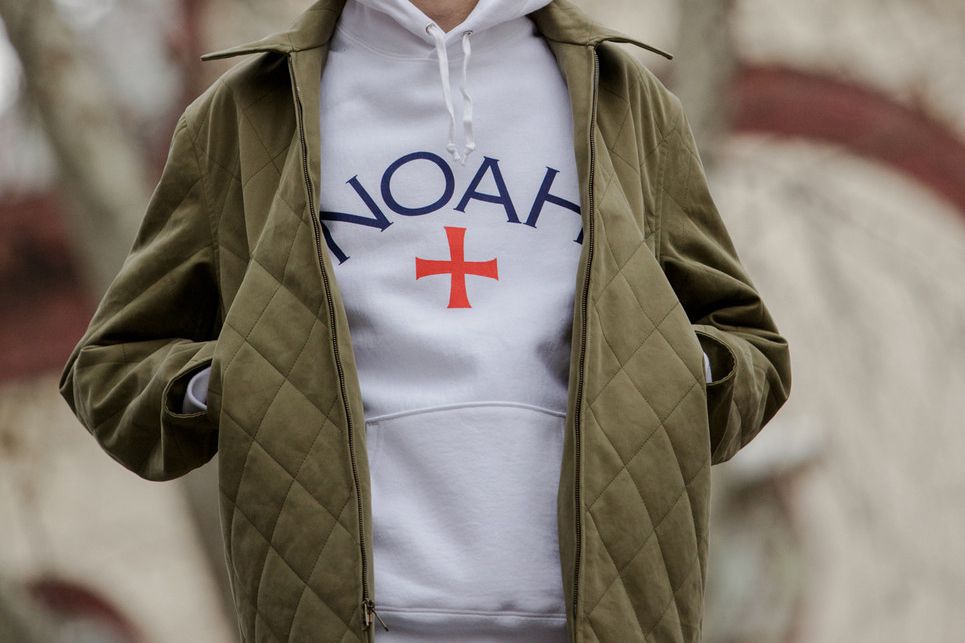 A Noah branded hoodie and jacket