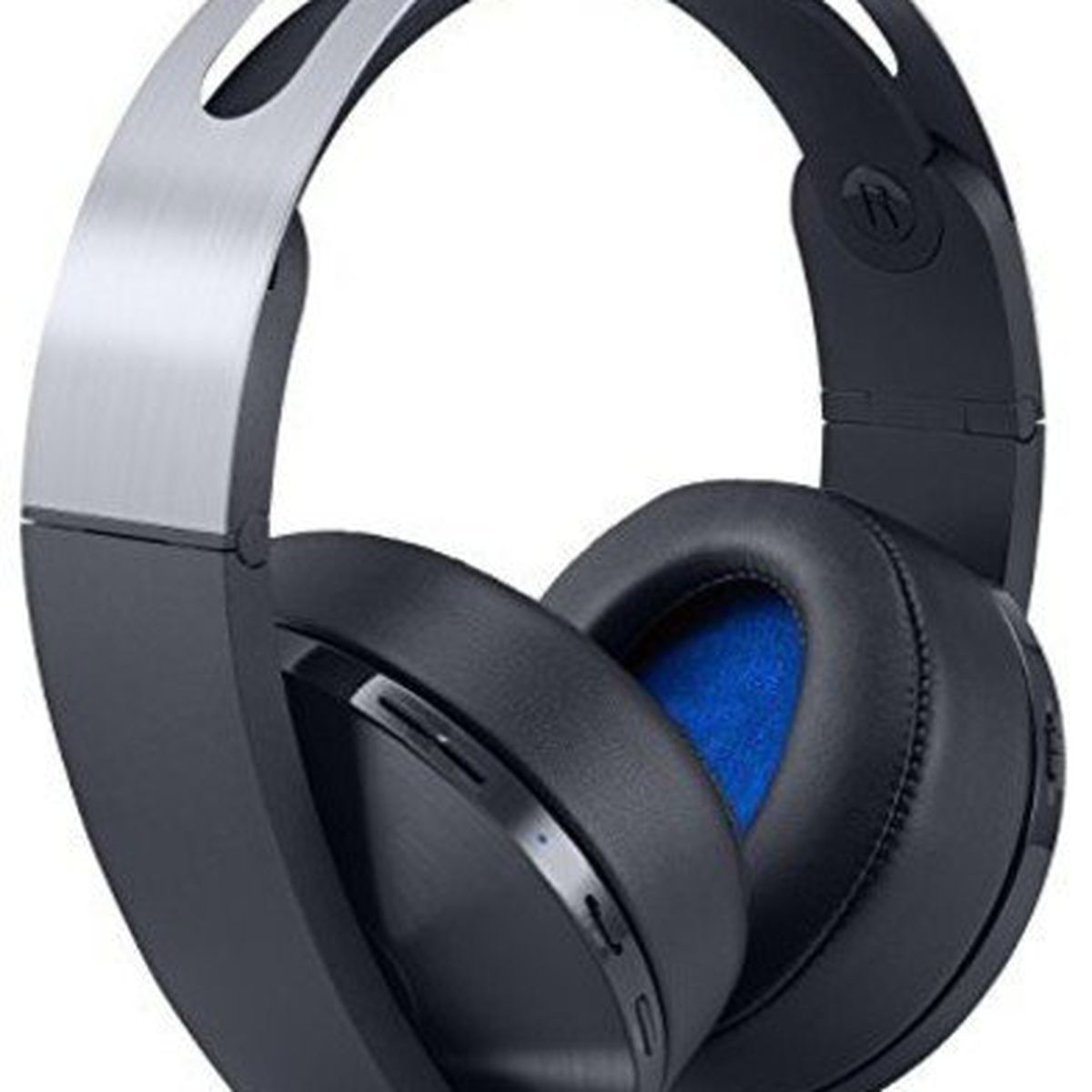 A product shot of the playstation platinum wireless headset