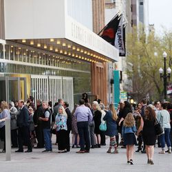Opening night arrives for the musical "Hamilton" at the George S. and Dolores Doré Eccles Theater in Salt Lake City on Wednesday, April 11, 2018. The Tony Award-winning play will remain in Utah through May 6.