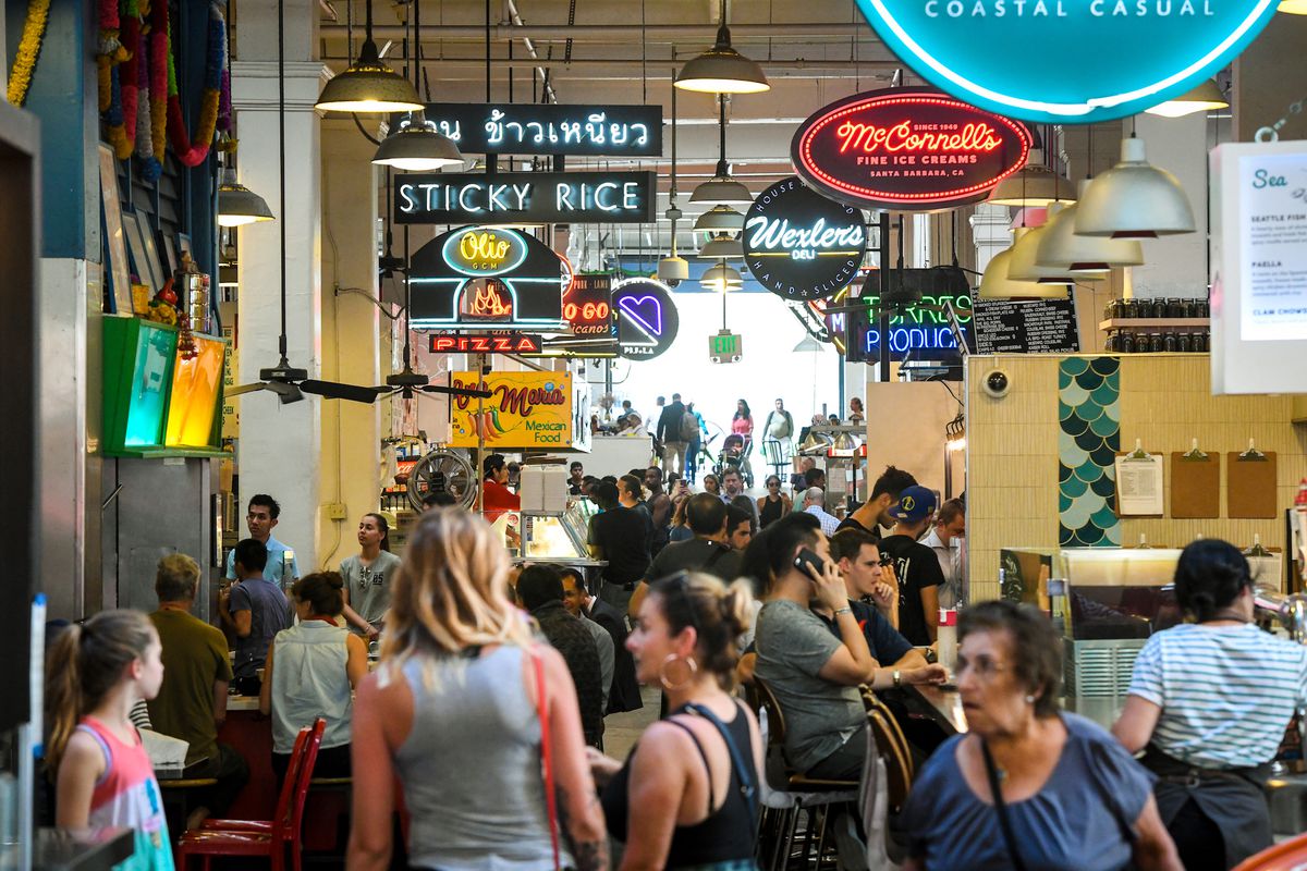 Grand Central Market in Downtown Los Angeles
