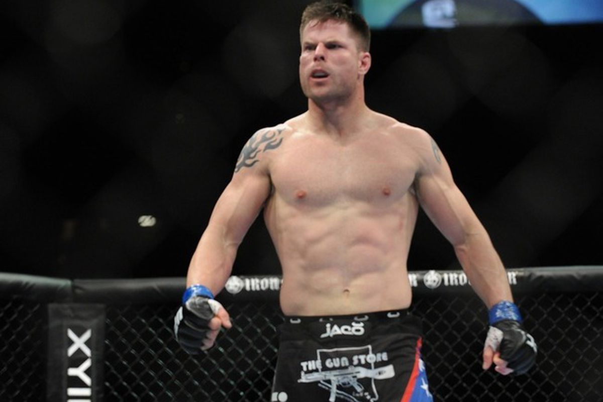 Photo of Brian Stann by Esther Lin for <a href="http://www.mmafighting.com" target="new">MMA Fighting</a>