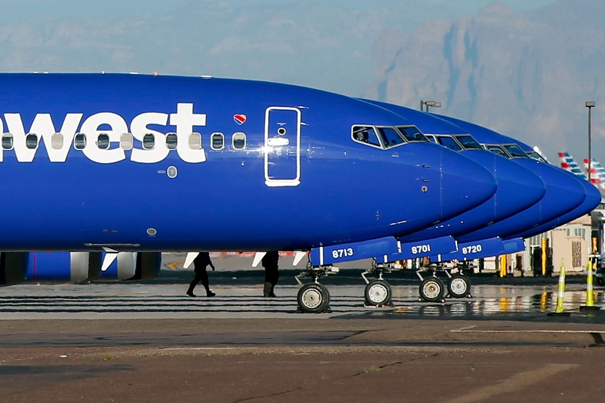 Resultado de imagen para Southwest Airlines Boeing 737 MAX grounded