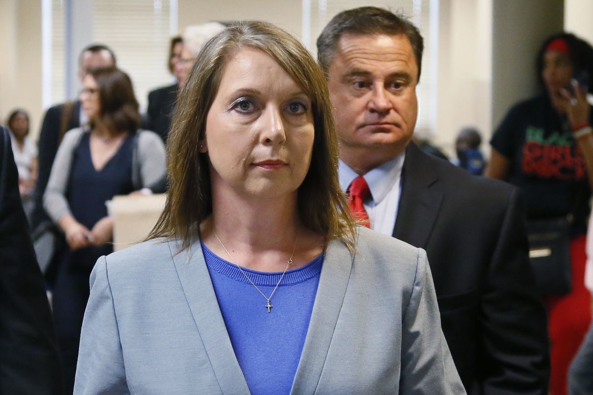Rogers County Sheriff’s Deputy Betty Shelby is facing criticism for teaching a class on “surviving the aftermath of critical incidents” two years after shooting Terence Crutcher.