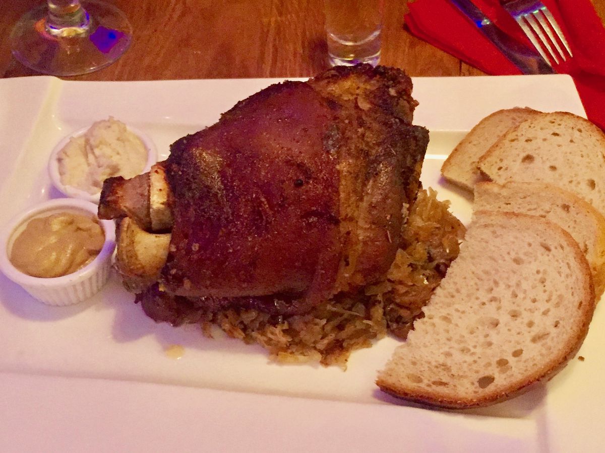 Mikrus’ pork knuckle — one of the best Polish plates in London