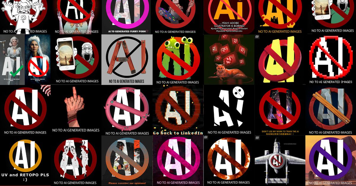 ArtStation is removing anti-AI protest artwork from its homepage
