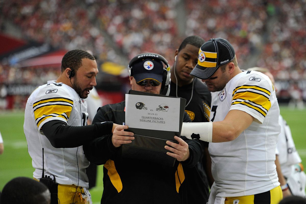Two of the three quarterbacks pictured are available. Unfortunately Ben Roethlisberger is the one who is not.