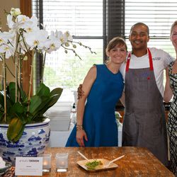 The Cecil's JJ Johnson with Stephanie and Elle from Henry & Co