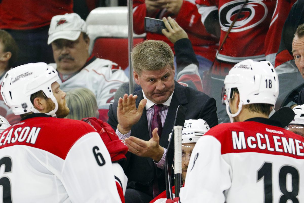 Bill Peters had his hands full as first year head coach for the Hurricanes