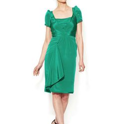 Zac Posen silk pleated cap sleeve dress, reg $1,750. Gilt City Warehouse Sale price: $200.