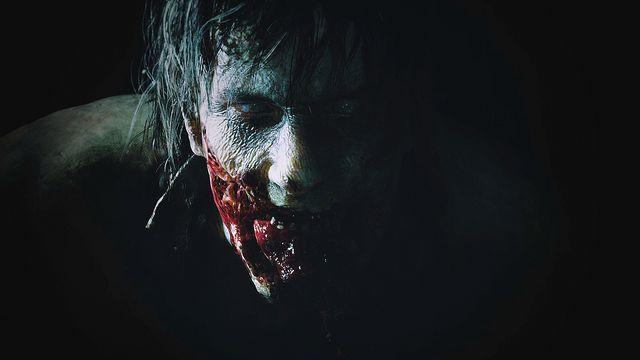 A zombie from Resident Evil 2 (2019)