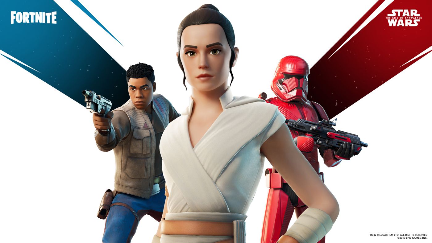 Star Wars The Rise Of Skywalker Rey And Finn Skins Come To Fortnite Polygon