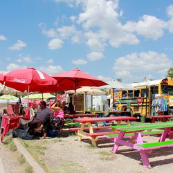 Austin's the kind of city where a bunch of picnic tables certainly does a dining room make, that is, when there's a village of food trucks to surround. The South Congress trailer park is perhaps Austin's best-known spot for trailer dining, with vibrant ta