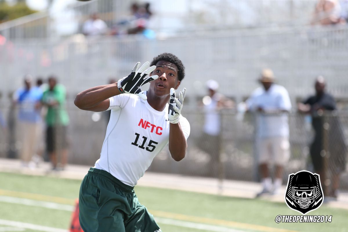 Texas commit John Burt at a Nike event in 2014