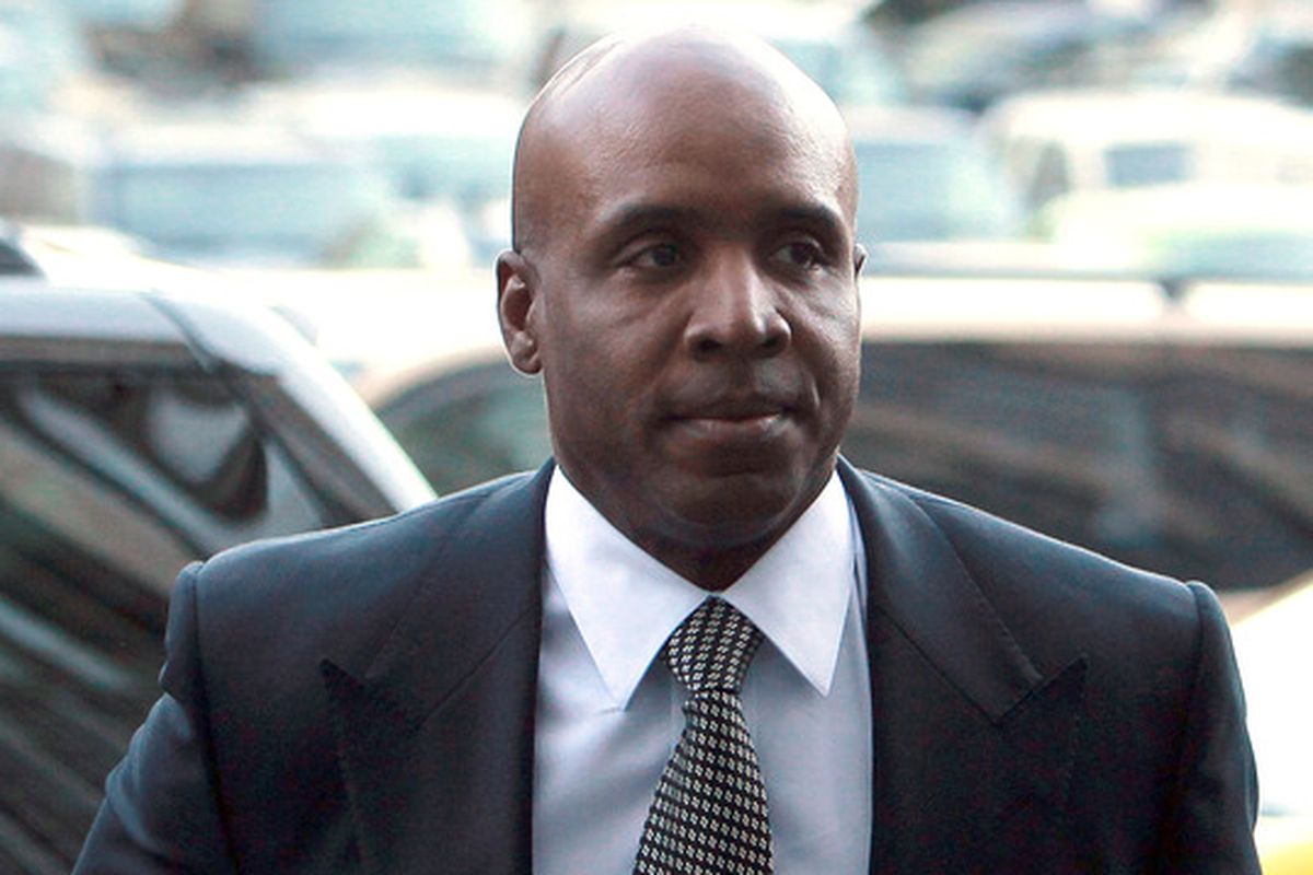Barry Bonds arrives at federal court for sentencing. Based on the balloting, that may well be his lasting legacy. 