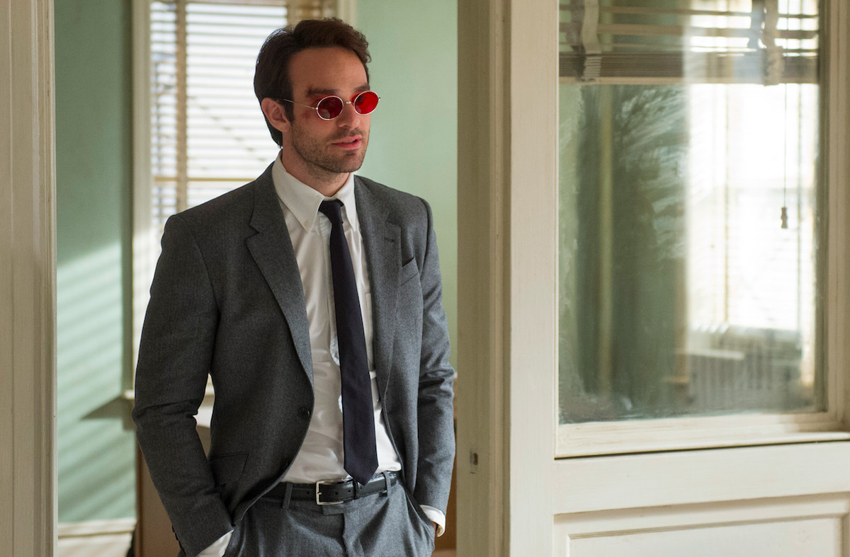 Charlie Cox as Matt Murdock in the second season of Daredevil
