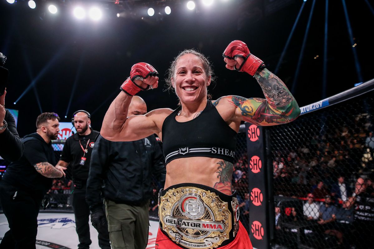 Liz Carmouche submitted Juliana Velasquez in their rematch in the Bellator 289 co-main event