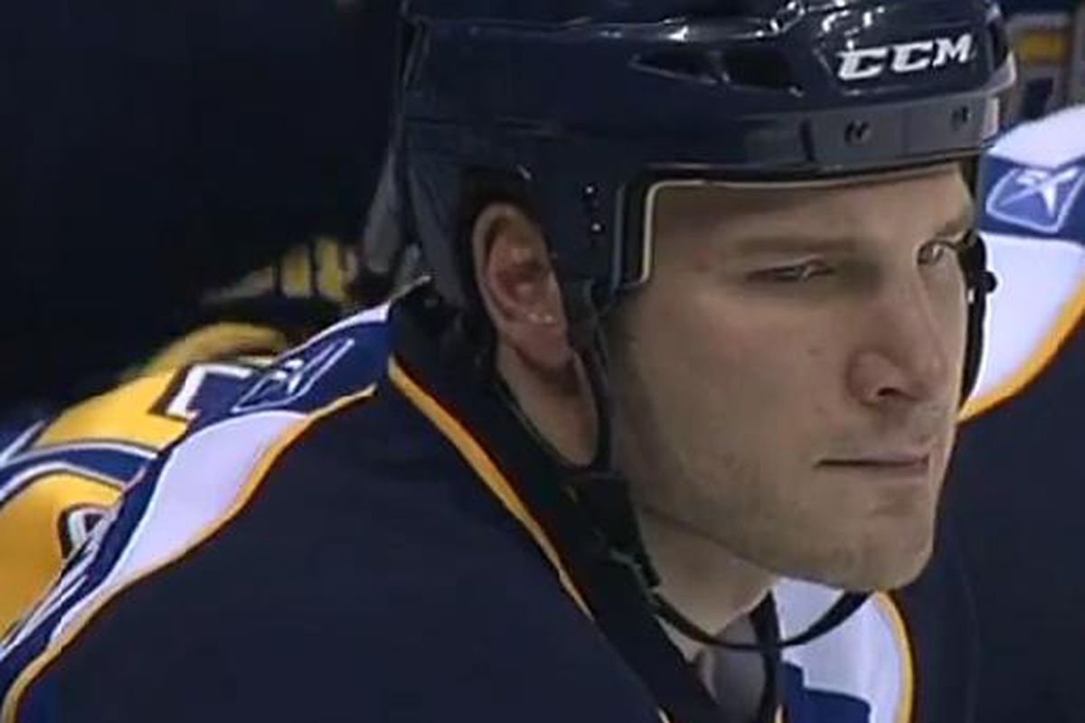 Don't mess with Cam Janssen. (Screen grab courtesy NatetheGreat.)