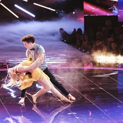 Springville dance duo Charity and Andres compete on the 2018 season finale of "World of Dance." The duo walked away with a combined average score of 94.3 — earning third place in the intense competition for the $1 million prize.