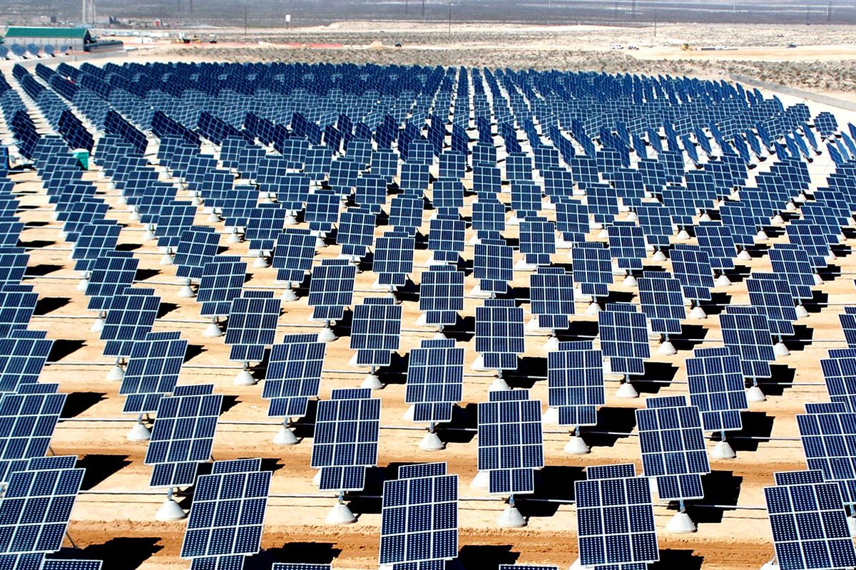 Nellis Solar Power Plant, in Nellis Air Force Base, northeast of Las Vegas.