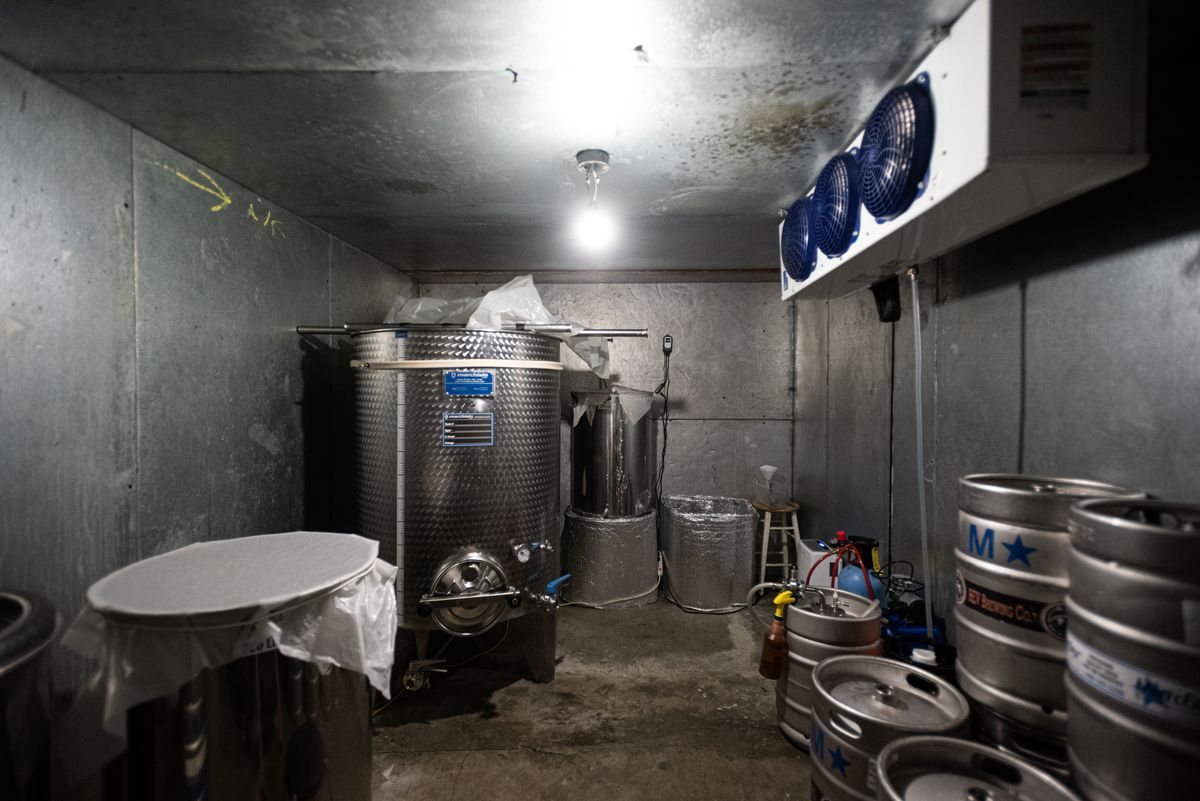 Sake here must be brewed in a walk-in fridge due to the higher temperature allowed by the available equipment at Nova Brewing Co.