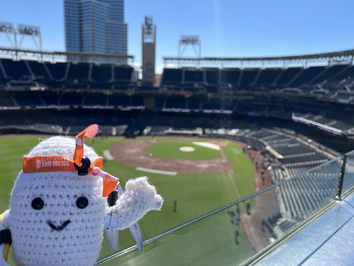 Adric from the roof of the Great Western Supply Building. Petco Park. September 11, 2022.