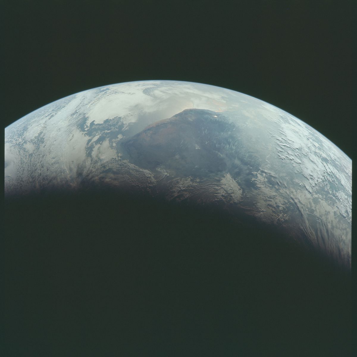 The Earth as seen from Apollo 11