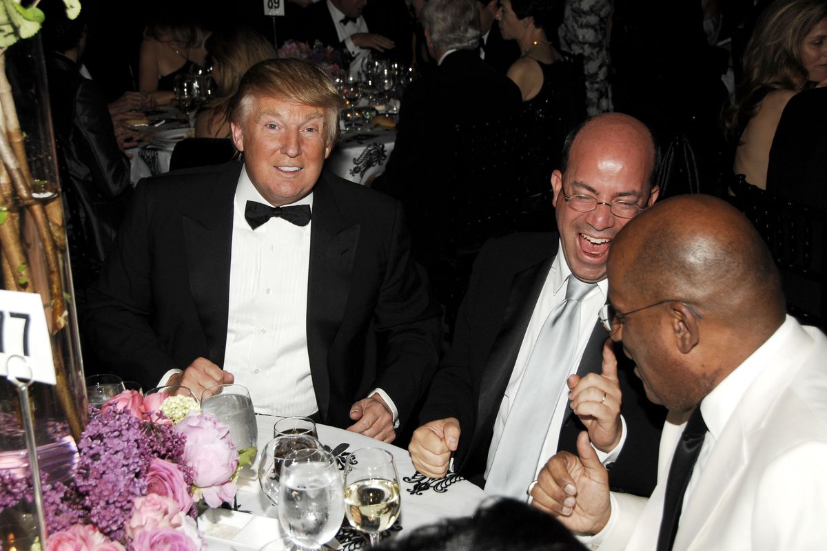 Donald Trump and Jeff Zucker at the American Ballet Theatre Gala in 2008