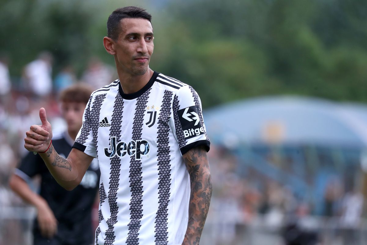 Angel Di Maria of Juventus Fc gestures during the Friendly...