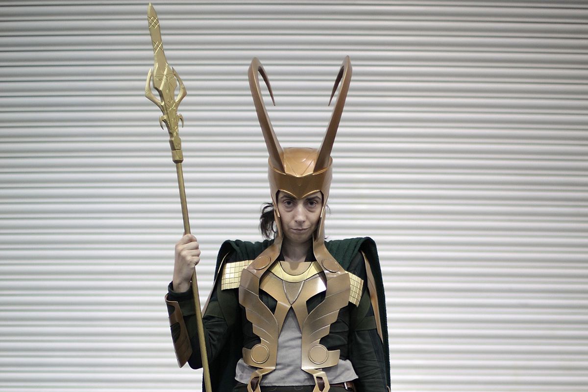This is a person dressed up as Loki at, oh, let's say Comic-Con.