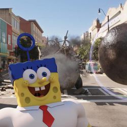 SpongeBob SquarePants (as The Invincibubble) in “The Spongebob Movie: Sponge Out of Water.”