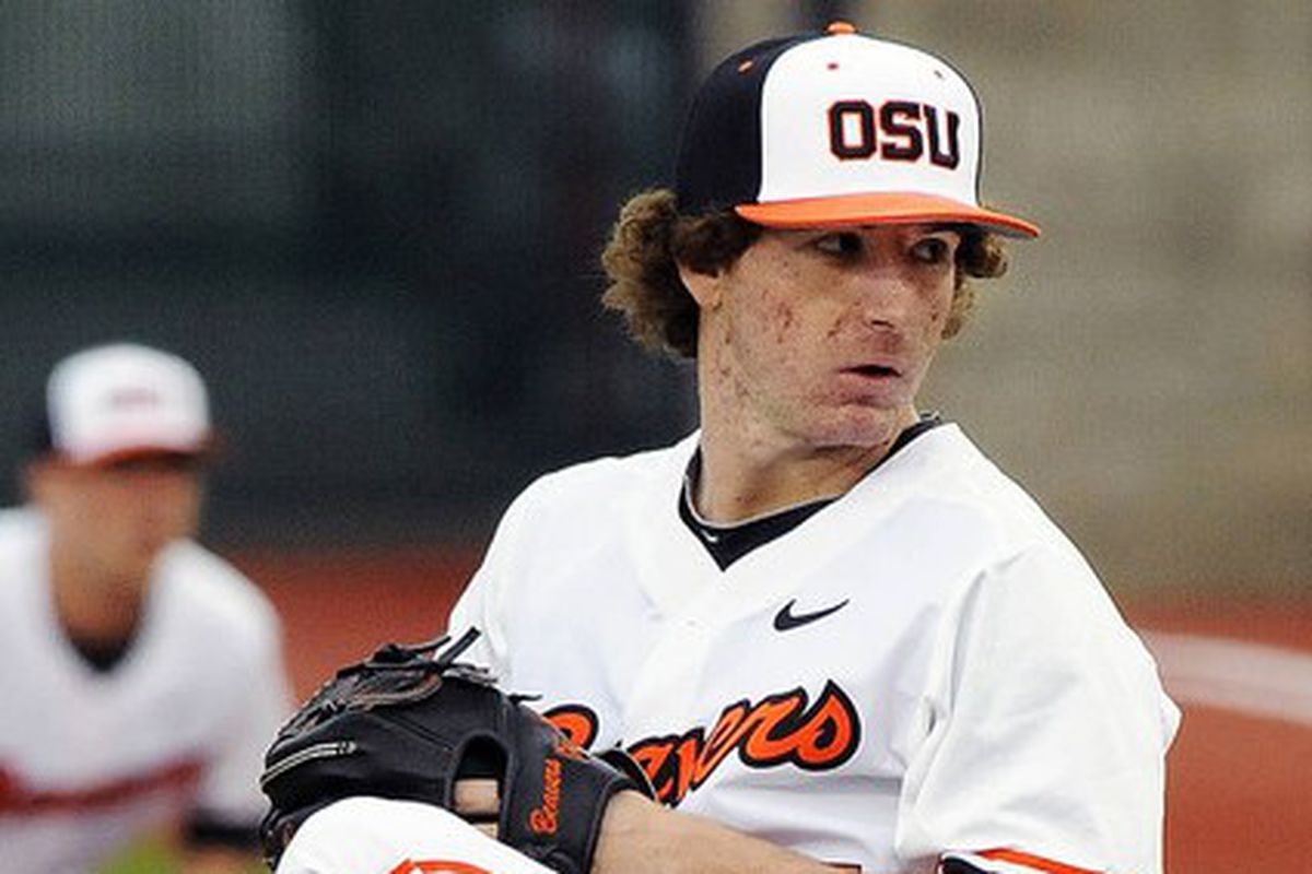Andrew Moore was the first Oregon St. player taken in this year's MLB Draft.