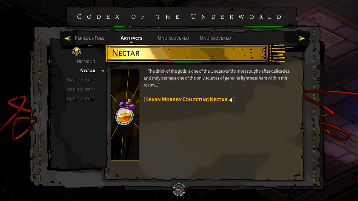 Hades Nectar codex